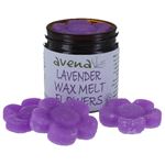 Lavender Wax Melt Flowers Jar of 6